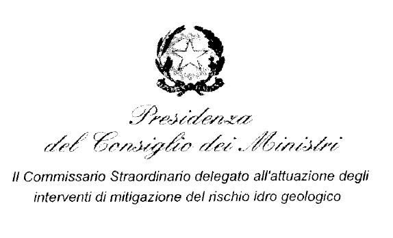 Commissario Straordinario - Presidenza del Consiglio dei Ministri